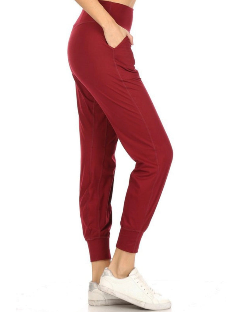 Courtney Best Active Joggers - Burgundy