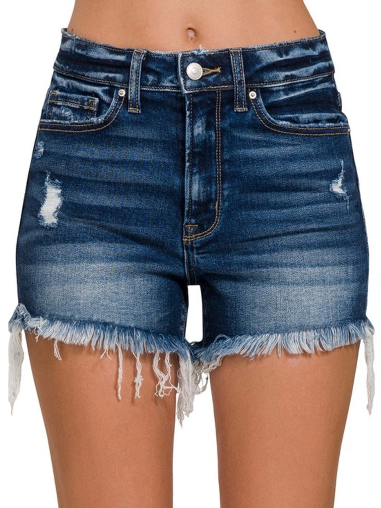 Raya Dark Wash High Rise Short
