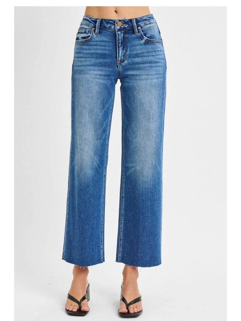 Chloe Mid-Rise Ankle Crop Denim