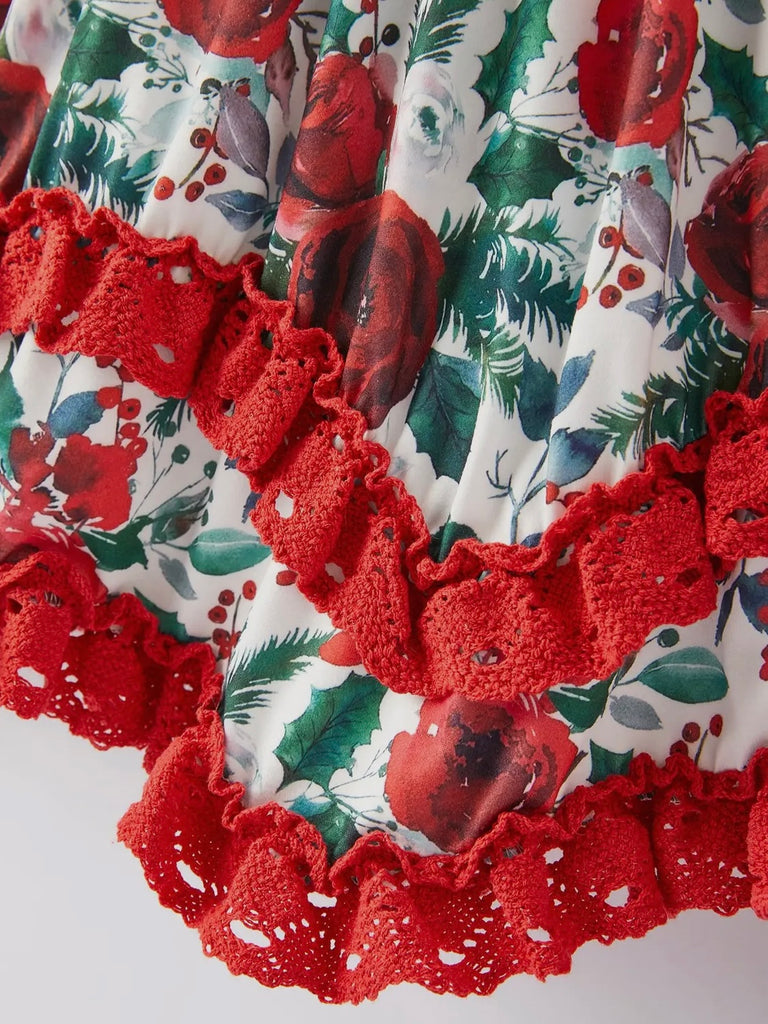Bria Winter Floral Dress - KIDS