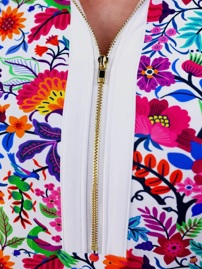 Jessica Floral Zipper Dress