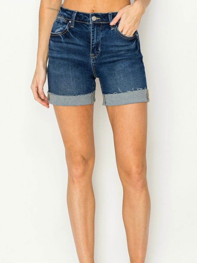 Tasha High-Rise Denim Shorts