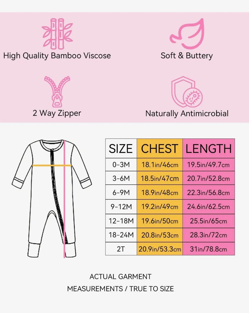 Reese Bamboo Zippy Romper - Sweet Treats