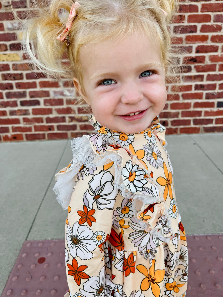 Brooke Fall Floral Dress - KIDS