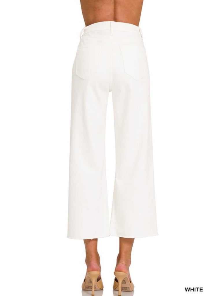 Hattie High-Rise Wide-Leg Crops