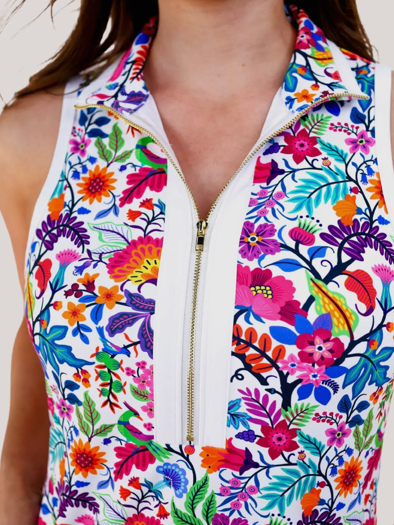 Jessica Floral Zipper Dress