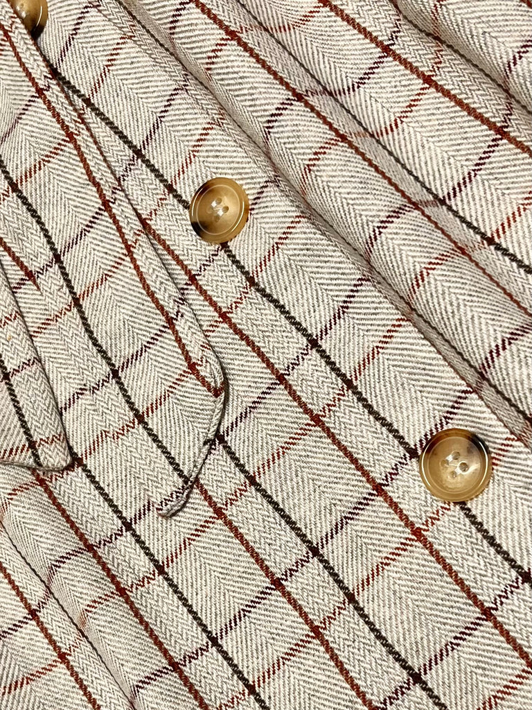 Jerry Plaid Skirt with Tie