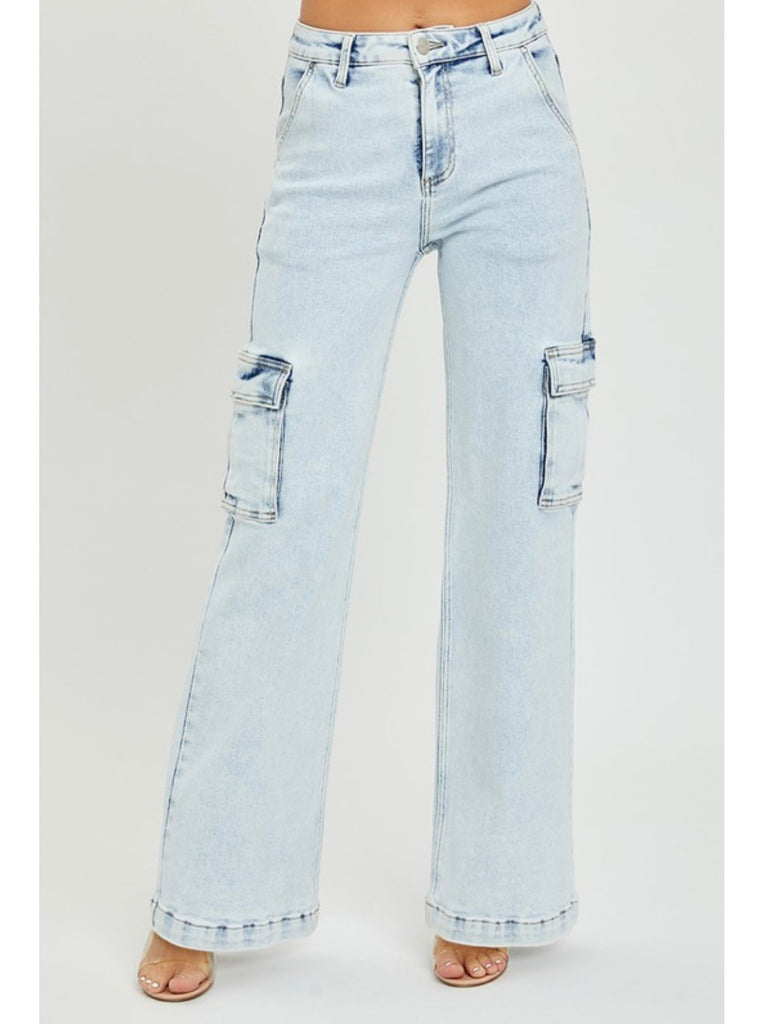 Lettie High-Rise Cargo Jeans
