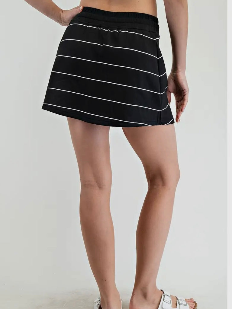 Jo Modal Skort - Black/White