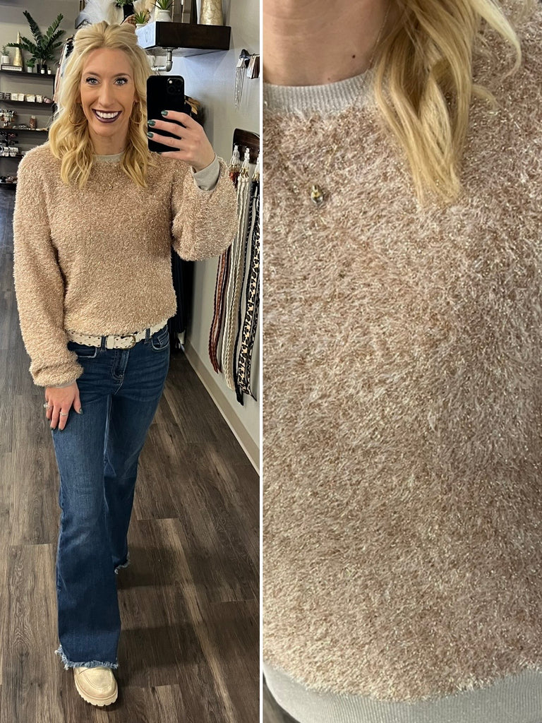Sharon Rose Gold Glitz Sweater