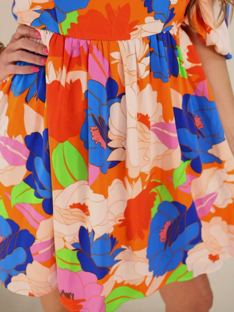 Daisy Puff Sleeve Dress