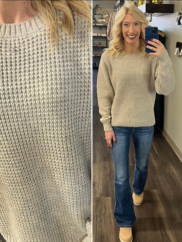 Gracie Knit Sweater - Sand
