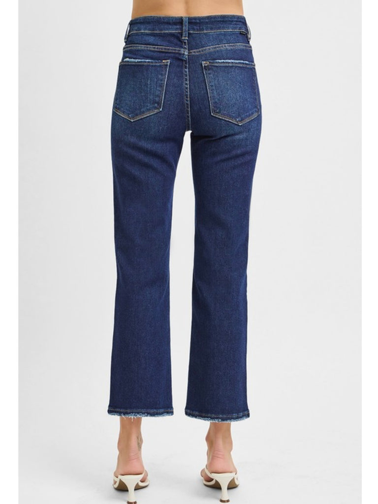 Margo High-Rise Crop Straight Denim