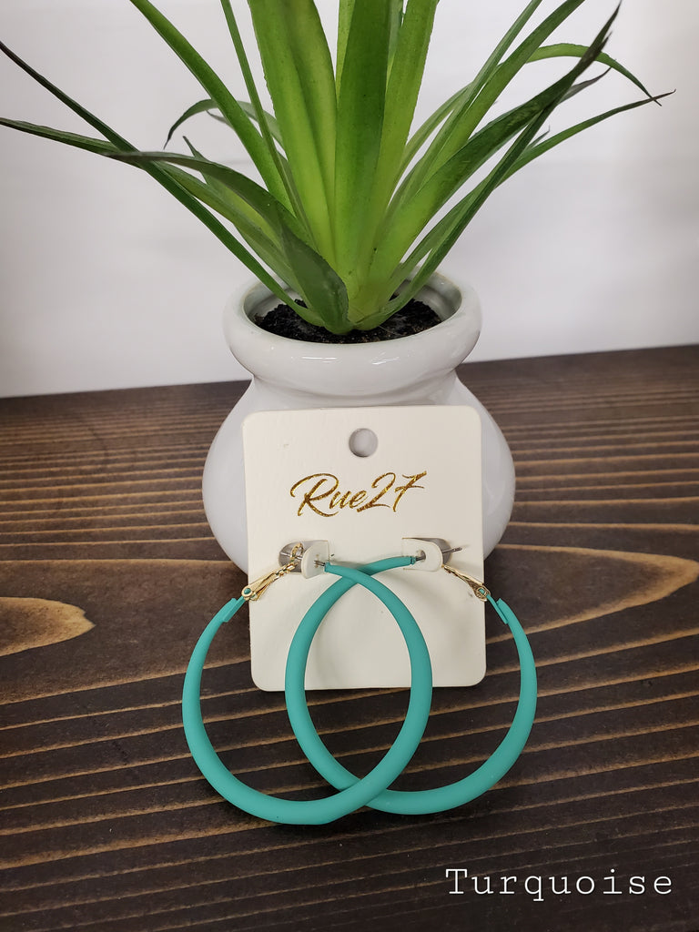Addison Matte Hoops