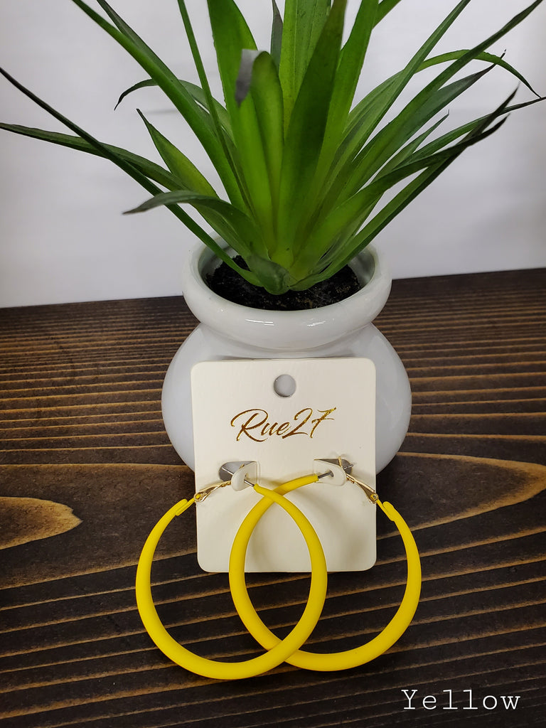Addison Matte Hoops