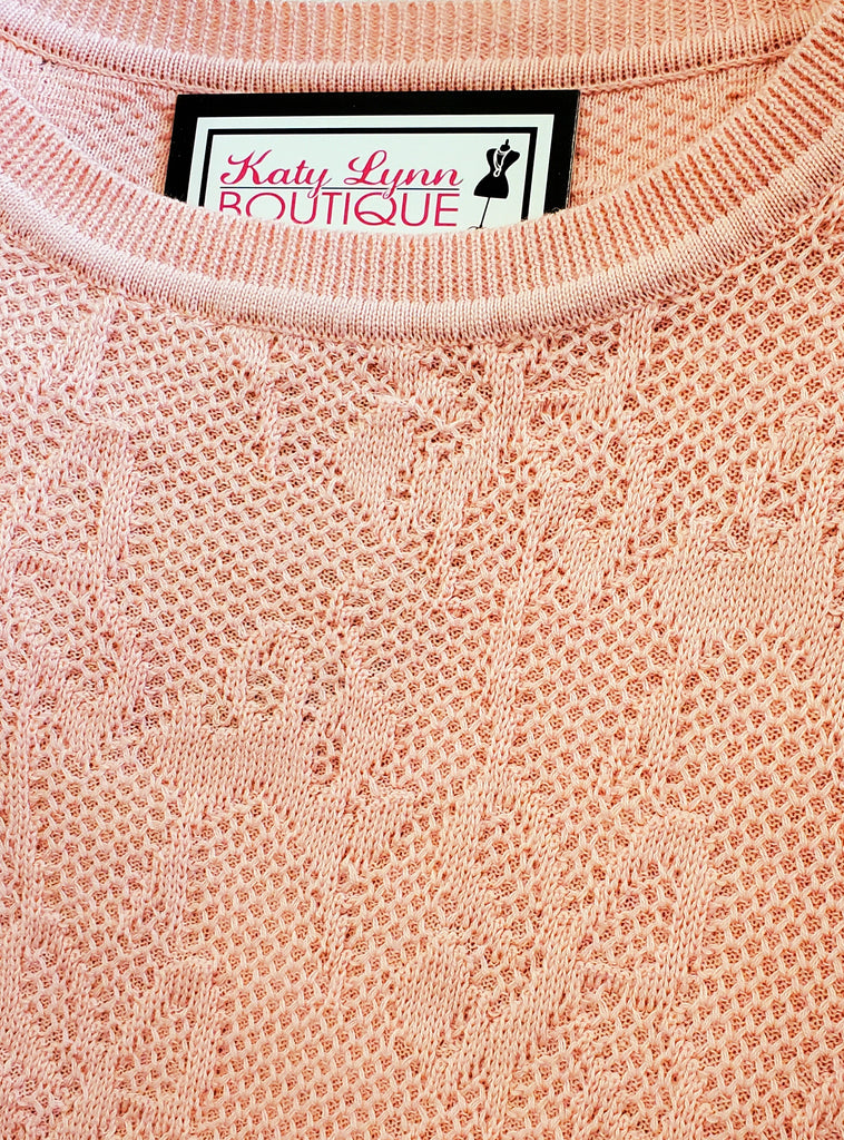 Gerri Jacquard Sweater - Blush