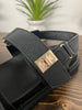 Mayara Black Velcro Sandals