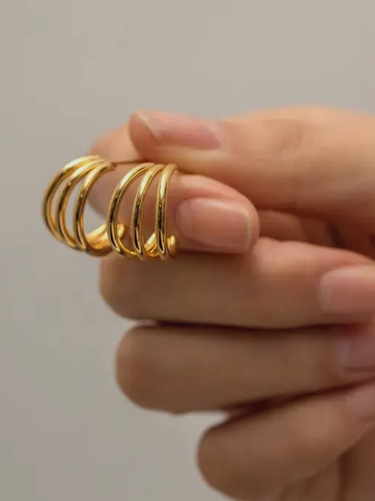 Kami Triple Hoop Earrings