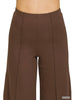Erin Ponte Pintuck Dress Pants - Brown