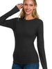 Sadie Ribbed Long Sleeve - Black