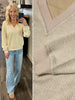 Becky Ribbed V-Neck Top