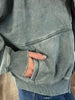 Jane Mineral Washed Bomber - Jade