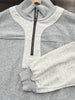 Dina Gray 1/4 Zip Pull Over