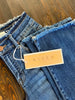 Morgan Mid-Rise Frayed Bootcut Denim