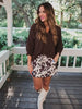 Rori Cowhide Print Skort