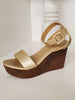 Kaycee Metallic Champagne Platform Sandals