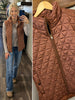 Amy Lightweight Quilted Vest - Copper