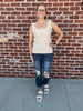 Vaeda Crochet Tank - Mocha