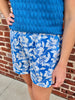 Julia Blue Floral Shorts