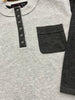 Dalia Colorblock So-Soft Long Sleeve - Charcoal