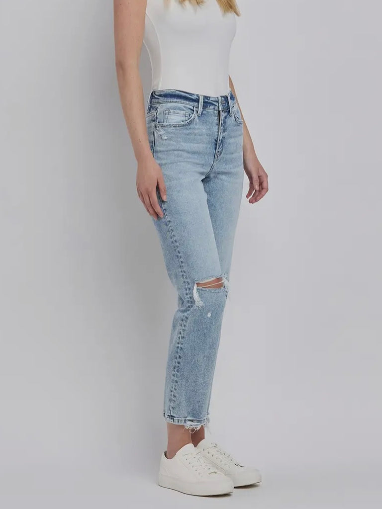 Katy High-Rise Straight Denim