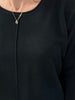 Tillie Center Seam Sweater - Black