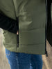 Chris Contrast Accent Vest - Olive/Black