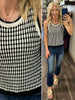 Annika Sweater Tank - Black