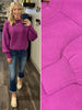 Margo Puff Sleeve Sweater - Magenta