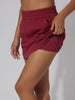 Kate Cloud Plush Skort - Burgundy
