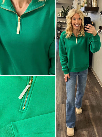 Sam Gold Accent Quarter Zip - Navy