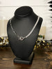 Hope Tennis Chain and Loop Necklace - Silver