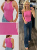 Jacci Ribbed Bodysuit - Pink/Light Pink