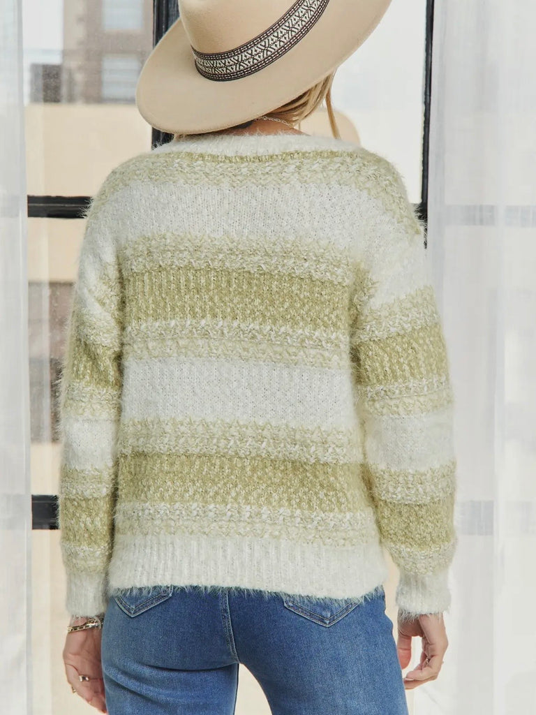 Remi Striped Soft Texture Sweater