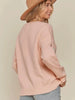 Kyra Star Pattern Sweater - Blush