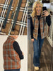 Makayla Plaid Vest