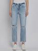 Katy High-Rise Straight Denim