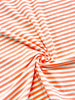 Penny Contrast Striped Loose Tee - Coral
