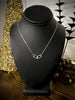 Carla Double Hoop Necklace - Silver