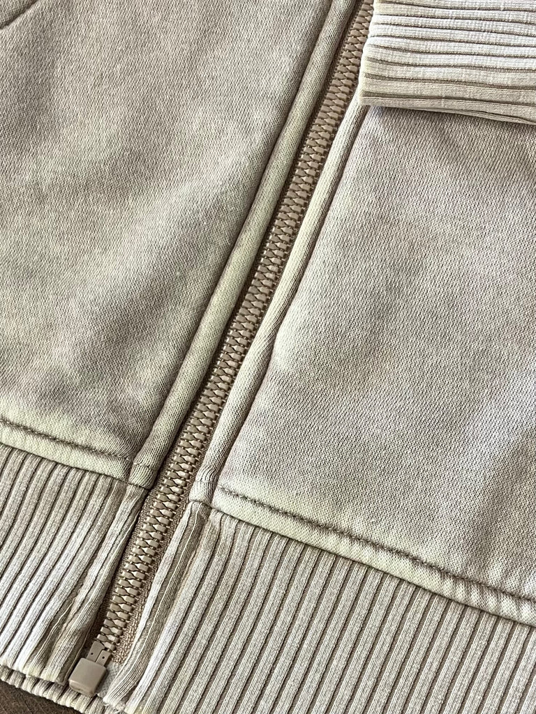 Michelle So-Soft Zip-Up  - Latte